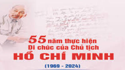 Tuyên truyền kỉ niệm 55 năm thực hiện Di chúc của Chủ tịch Hồ Chí Minh